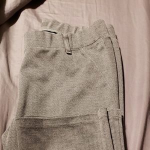 Betabrand straight leg gray chevron